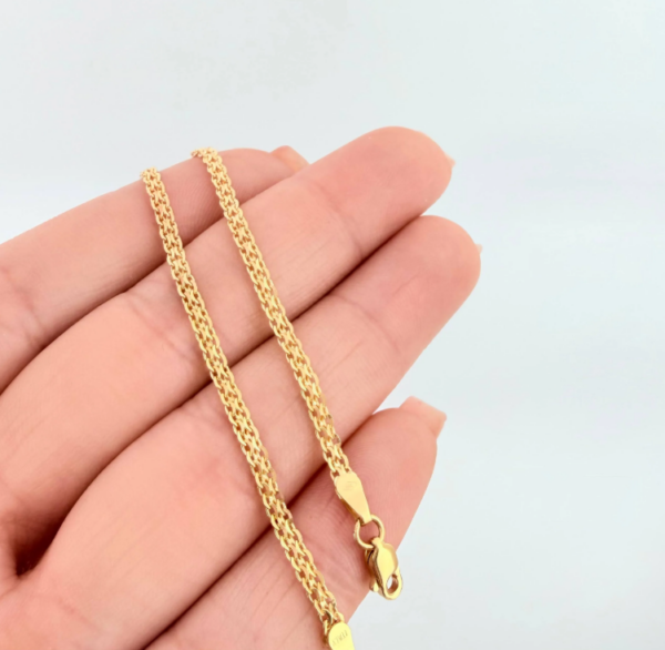 13 Pulso Chino 2.65gr / 18.5cm / 2.3mm Oro Amarillo 18K