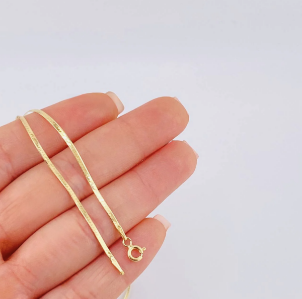 5 Cadena Espejo 2.45 g / 45 cm / 1.5 mm Oro Amarillo 18K