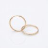 Candongas lisas 0.55gr / Largo 1.2cm / Oro Amarillo 18k