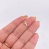 Dije Cruz Lisa 0.15 g / 1.4 cm Oro Amarillo 18K