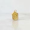 13 Dije Marco Letra D 0.3 g / 1.5 cm Oro Amarillo 18K