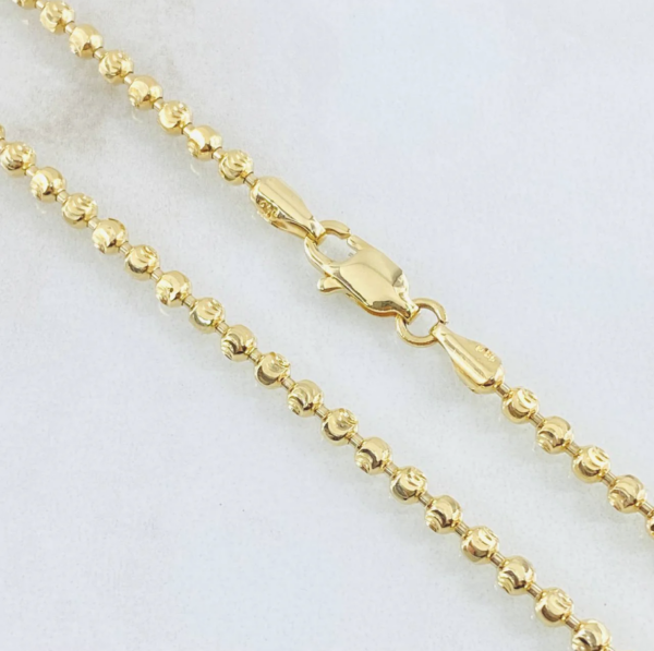 Cadena Militar Media Luna 22.05gr / 65cm / Oro Amarillo 18K