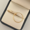 Candonga imperdible lisa Oro amarillo 18k 0,95 Gr / 2,0 Cm