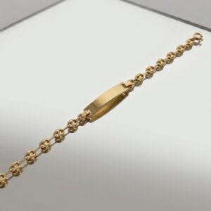 Change_background_to_mirror_202606051639 Pulso bebé Gc Placa Oro amarillo 18k 2,10 Gr / 3,4 mm / 16 Cm Broche 0,40
