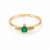 ChatGPT Image 5 jun 2026, 01_45_51 p.m. Anillo Gota de Lluvia Esmeralda 18pts - Diamantes 6pts 1.45gr / T7 1/4 / Oro 18K