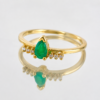 ChatGPT Image 5 jun 2026, 01_50_42 p.m. Anillo Gota de Lluvia Esmeralda 18pts - Diamantes 6pts 1.45gr / T7 1/4 / Oro 18K