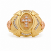 Anillo Cruz 8.35 g / T11 1/2 Tres Oros 18K (copia)