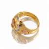 Anillo Cruz 8.35 g / T11 1/2 Tres Oros 18K (copia)
