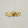 Herraje placa nube con virgen milagrosa Oro amarillo 18k 0,3 Gr / 2,1 Cm