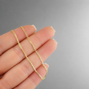 Cadena Escalera Plana 1.75 g / 45 cm / 1.4 mm Oro Amarillo 18K