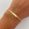 Pulso bebé Gc Placa Oro amarillo 18k 2,10 Gr / 3,4 mm / 16 Cm Broche 0,40