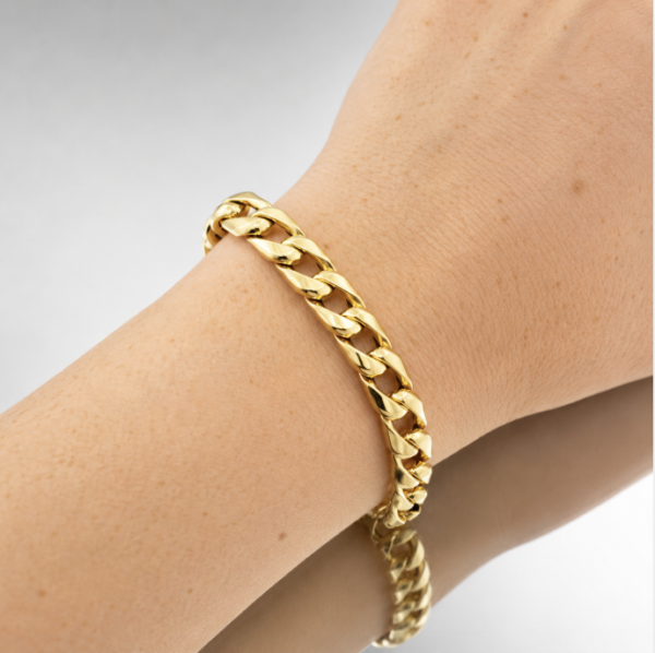 Pulso Panzer 9 g / 21.6 cm / 8 mm Oro Amarillo 18K