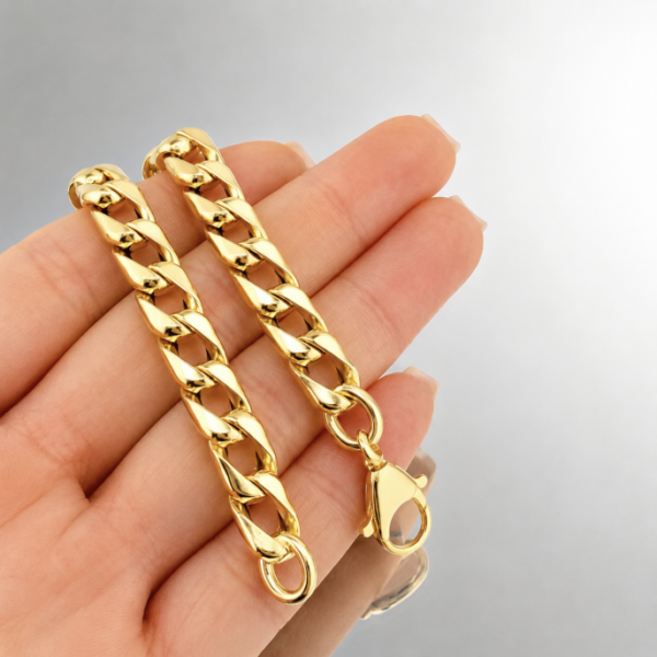 Pulso Panzer 9 g / 21.6 cm / 8 mm Oro Amarillo 18K
