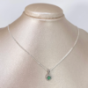 Set Cadena China + Dije Esmeralda 60PTS Plata 925 3,5 Gr / 1,6 mm / 50 Cm *