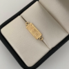 Herraje dolar con mate Oro amarillo 18k 0,85 Gr / 0,8 Cm
