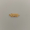 Herraje dolar con mate Oro amarillo 18k 0,85 Gr / 0,8 Cm