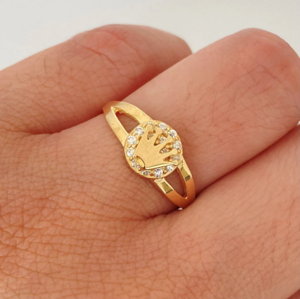 Screenshot_30 Anillo rx con circones blancos Oro amarillo 18k / Talla 7 / 2,5 Gr