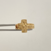 Anillo cruz con cristo Oro amarillo 18k / Talla 6 / 2,8 Gr