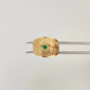 Screenshot_48 Anillo flor circon verde curvas Oro amarillo 18k / Talla 5 3/4 / 1,95 Gr