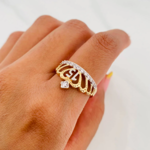 Screenshot_51 Anillo Corona 15S 3.45 g / T7 1/2 Dos Oros Amarillo Blanco 18K