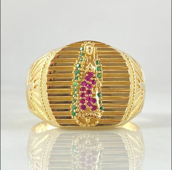 Anillo Milagrosa Radial 6.75gr / T9 3/4 / Oro 18K