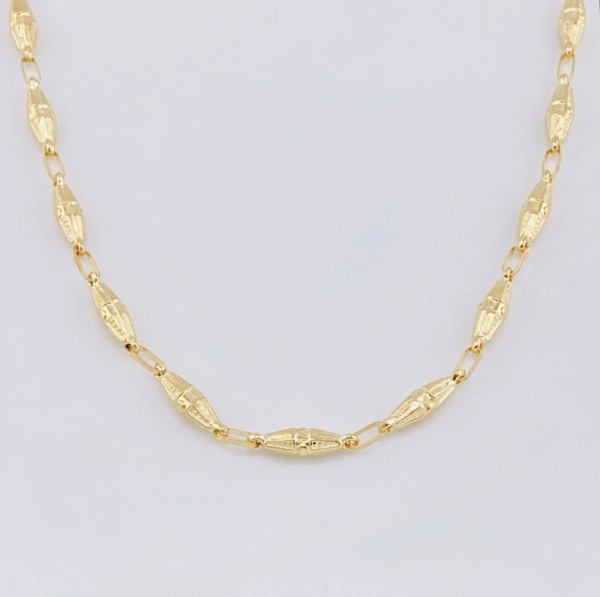 Screenshot_69 Cadena Rustica Dubai 10.7gr / 65cm / 4.2mm Oro Amarillo 18K