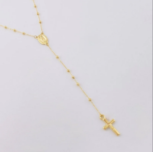 Screenshot_72 Rosario Virgen Maria Cruz Lisa 2.9gr / 37cm-45cm / 2mm Oro Amarillo +4 18K
