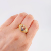 Anillo San Miguel Bastiado 6.2 g / T10 1/4 Tres Oros 18K