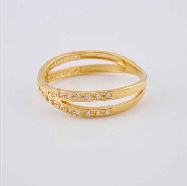 Compartir Anillo Entrelazado 2.11 g / T7 Oro Amarillo 18K