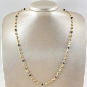 Screenshot_94 Cadena Gc Barril Cauchos Negros 8.9gr / 55cm / 4.5mm Oro Amarillo 18K