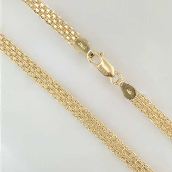 Cadena China 15.7gr / 60cm / 4.9mm Oro Amarillo 18K