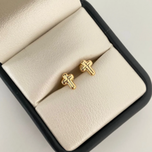 Topos Cruz en medio relieve 0.6gr Topos cruz en medio relieve Oro amarillo 18k 0,6 Gr / 5,6 mm