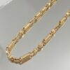 cambiale_el_fondo_por_uno_202606051558 Cadena rustica cilindro diamantado Oro amarillo 18k 14,60 Gr / 3,4 mm / 60 Cm Broche 0,60
