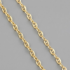 Cadena Escalera 3.3gr / 60cm / 2.5mm  —  Oro Amarillo