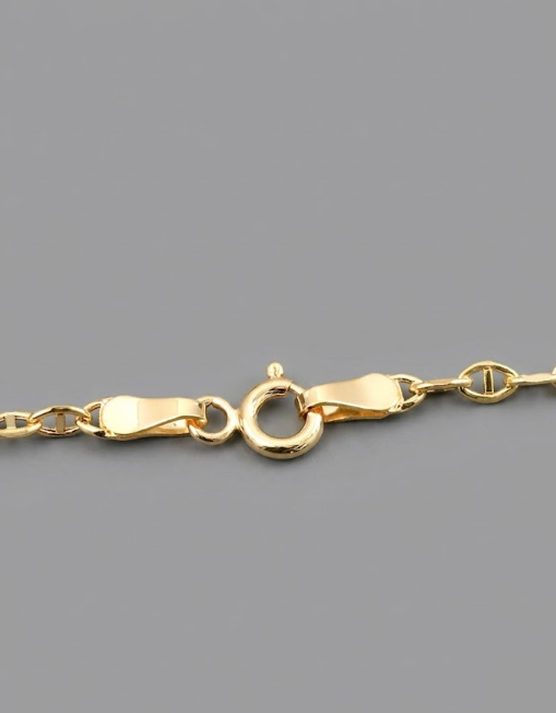 Cadena Escalera 3.3gr / 60cm / 2.5mm  —  Oro Amarillo